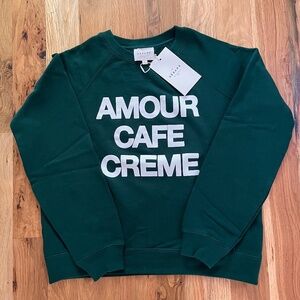 Sezane Amour Cafe Creme Sweatshirt